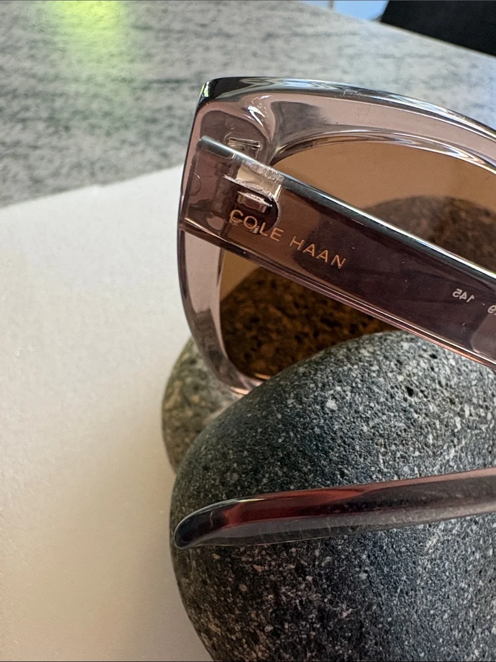 Cole haan taupe crystal sunglasses